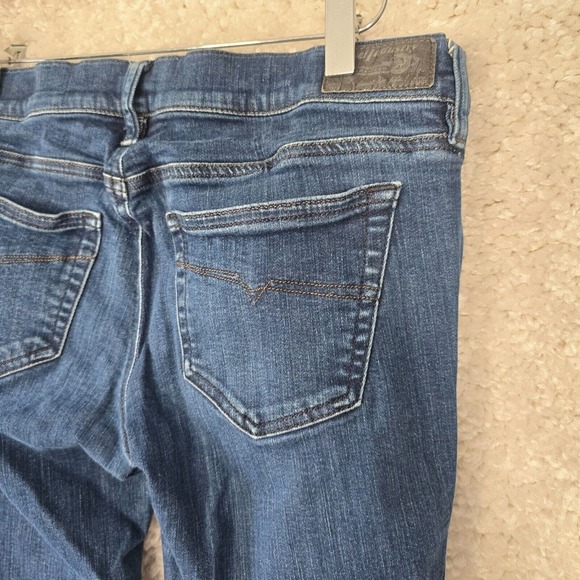 Diesel Grupee Jeans Womens 31x32 Blue Super Slim Skinny Low Waist Denim‎ - Picture 6 of 15